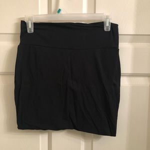 Black mini skirt